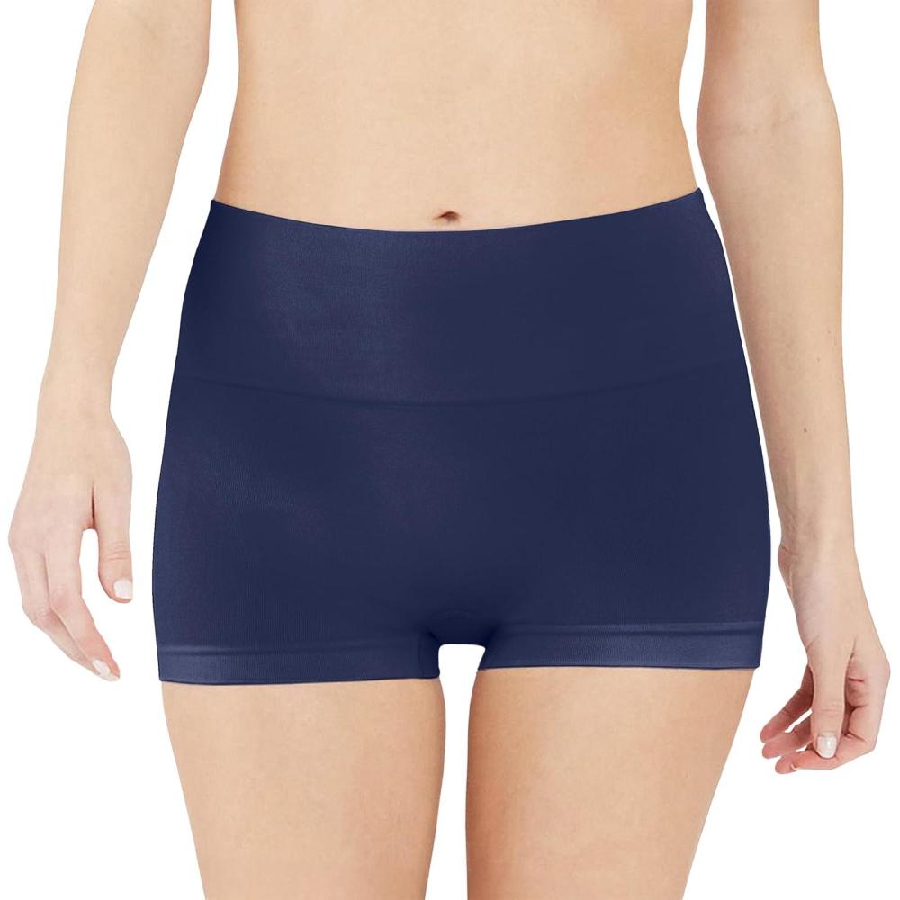 imageSPANX SPANXshape Everyday Shaping Boyshort  Comfortable Core Control Shapewear Underwear  Invisible Under Clothes  NoShowDark Sapphire