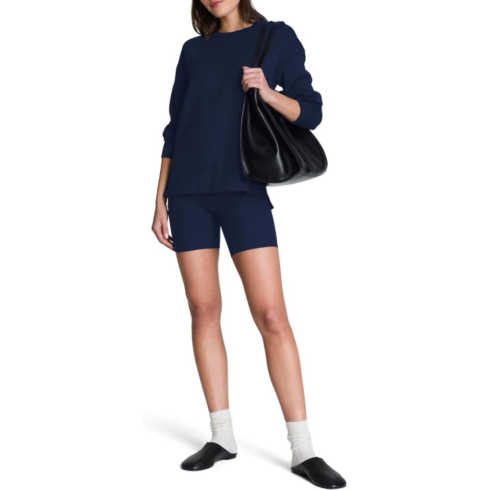imageSpanx AirEssentials Crewneck Tunic  BelowHip Relaxed Fit  Offers UPF 50 ProtectionTimeless Navy