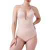 imageSPANXshape Suit Your Fancy Plunge LowBack Thong Bodysuit  Comfortable One Piece  Medium Compression  SeamlessChampagne Beige