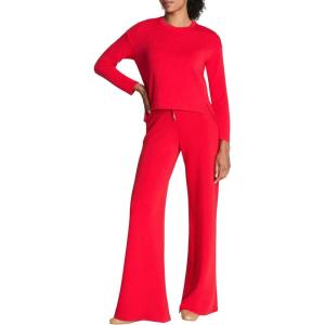 Spanx AirEssentials Relaxed Long Sleeve Top – Hip-Length, Relaxed UPF 50+ Protection(Spanx Red)