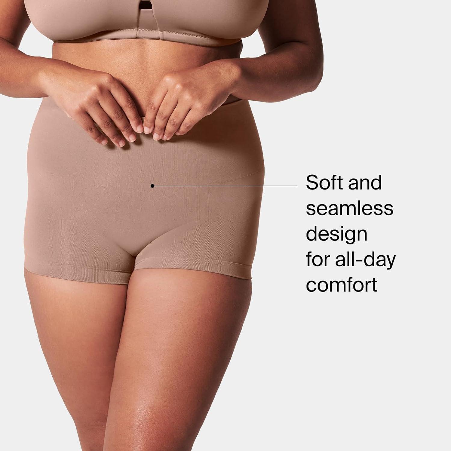 imageSPANX SPANXshape ExtraOrdinary Boyshort  Sculpting Compression  Womens Shapewear Underwear  Recycled Nylon Fabric BlendBlackCafe au laitVintage RoseM