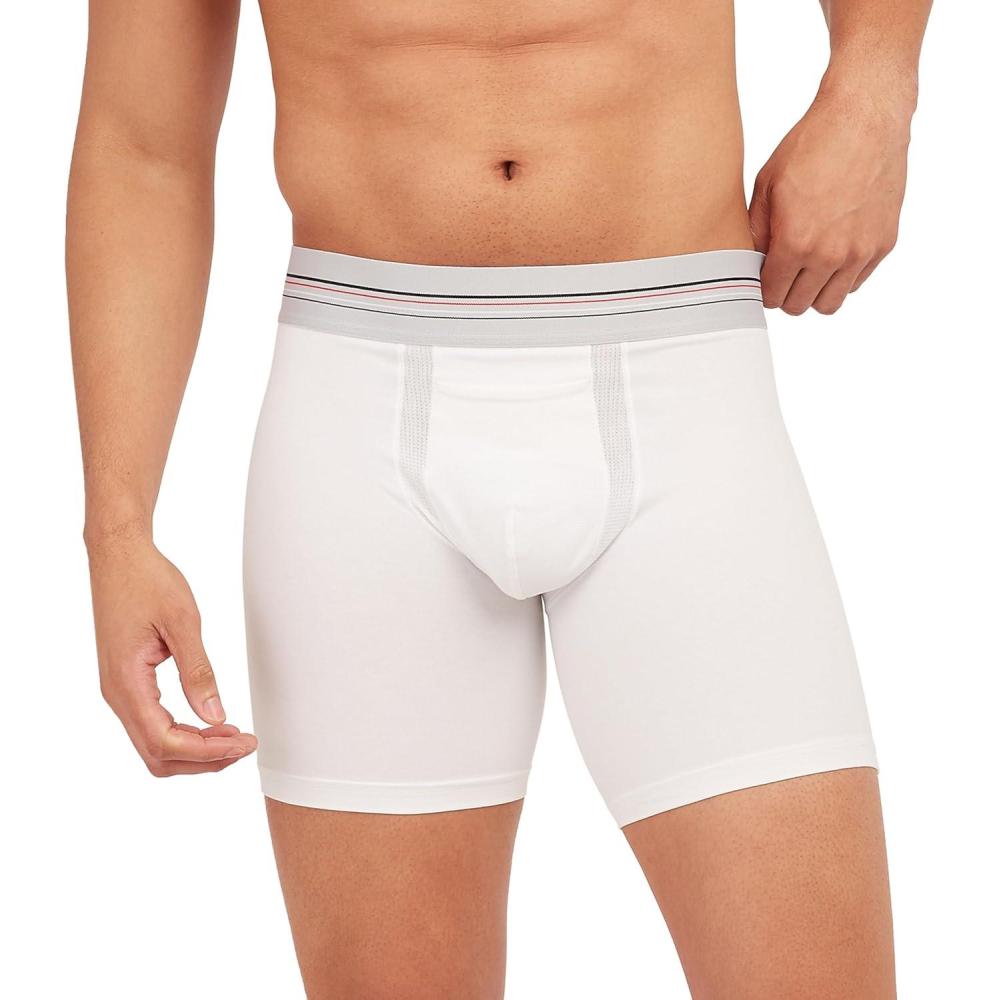 imageSPANX Mens Sculpt Cotton Boxer BriefBright White