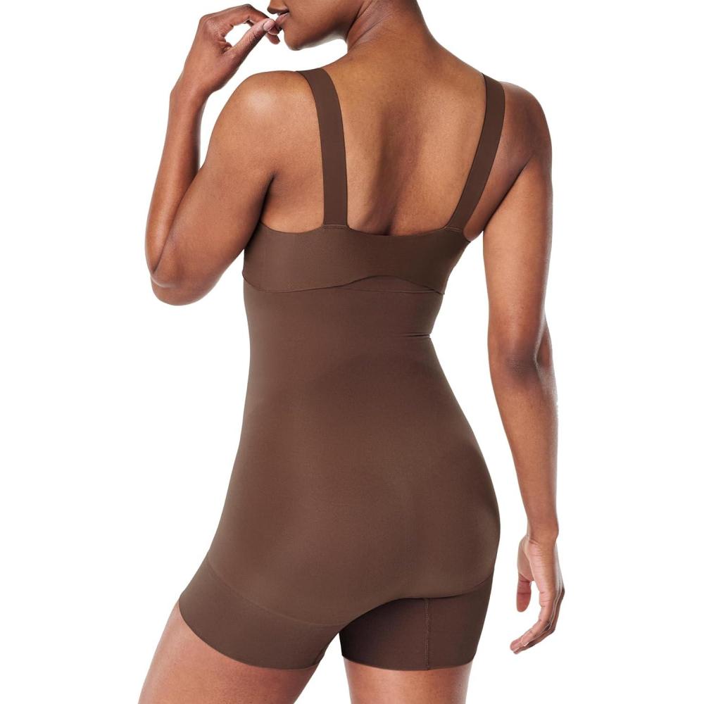 imageSPANX SPANXsculpt Seamless Power HighWaisted Shorty  For All Hemline Lengths  Core Control Shapewear  Seamless UnderwearChestnut Brown