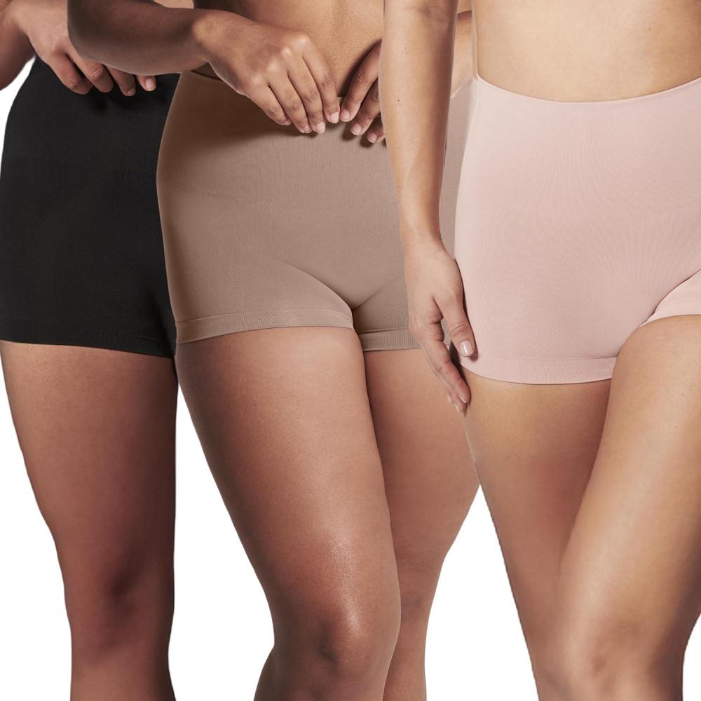 imageSPANX SPANXshape ExtraOrdinary Boyshort  Sculpting Compression  Womens Shapewear Underwear  Recycled Nylon Fabric BlendBlackCafe au laitVintage RoseM