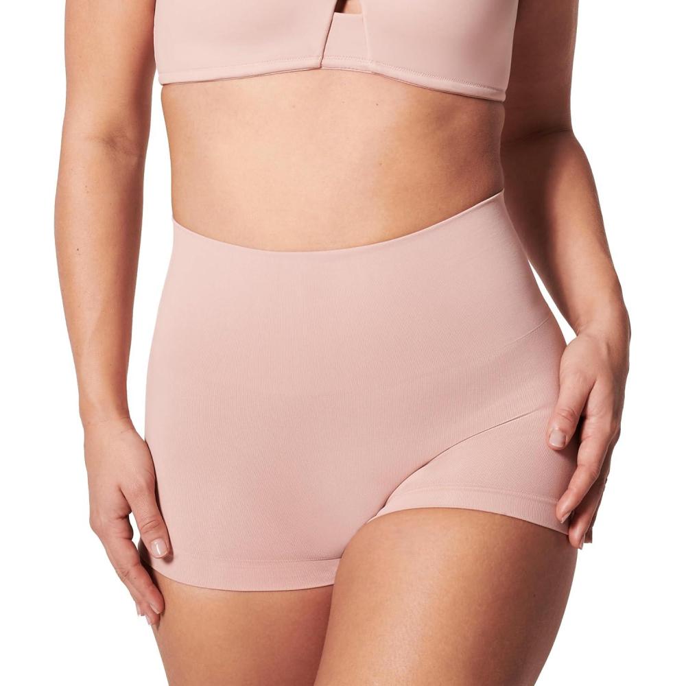 imageSPANXshape ExtraOrdinary Boyshort  Sculpting Compression  Womens Shapewear Underwear  Recycled Nylon Fabric BlendVintage Rose