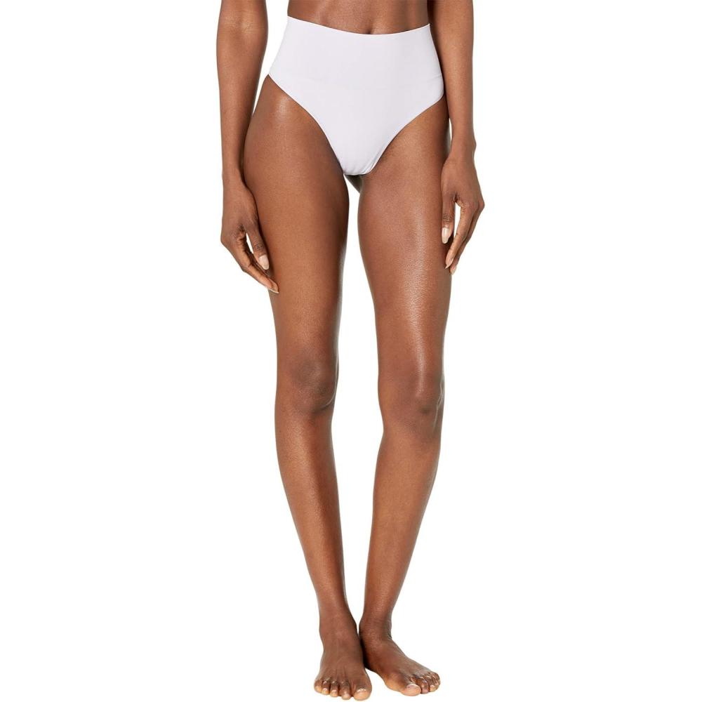 imageSPANXshape ExtraOrdinary Thong  Sculpting with Compression  Womens Shapewear Underwear  Recycled Nylon Fabric BlendLight Orchid