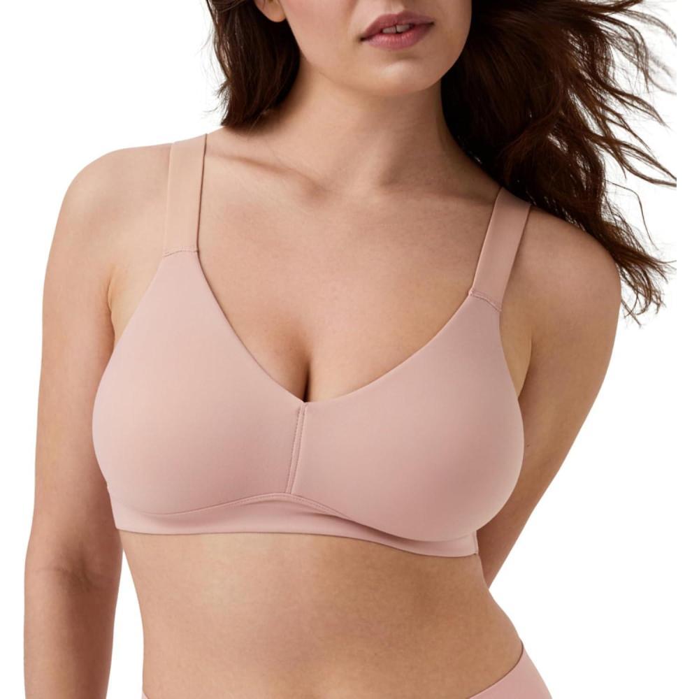 imageSPANXsmooth BraLlelujah Unlined Bralette  Comfortable Support  WireFree Bra  Hosiery Back Smoothing  DigFree StrapsVintage Rose