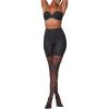 imageSPANX Tight End Tights  Comfortable Tummy Control Shapewear  No Visible Panty Lines  Sheer Polka DotVery Black