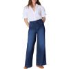 imageSPANXshape Original EveryWear Wide Leg Jeans  Core Shaping for Women  HighRise  PullOn Denim  Authentic BlueAuthentic Blue