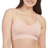 imageSPANXsmooth EcoCare Seamless Shaping Longline Bralette  Comfortable Everyday Bralette  Womens Bra with No UnderwireVintage Rose