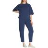 imageSpanx AirEssentials Slim Straight Pant  AnkleLength Relaxed Lounge Trousers  UPF 50 ProtectionFaded Indigo
