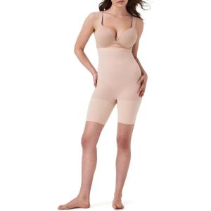 SPANX SPANXsculpt Power Series High-Waisted Mid-Thigh Short – Lightweight, All-Day Comfort – Core Control Shapewear(Soft Nude)