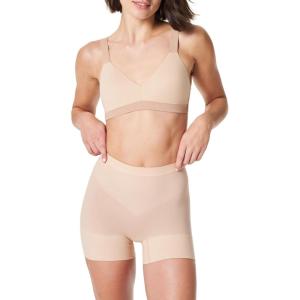 SPANX SPANXsculpt Seamless Power Shorty – For All Hemline Lengths – Lightweight Core Control Shapewear – Dig-Free Waistband(Soft Nude)