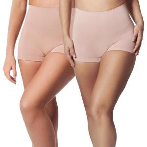 SPANX SPANXshape ExtraOrdinary Boyshort – Sculpting Compression – Women’s Shapewear Underwear – Recycled Nylon Fabric Blend-Toasted Oatmeal-Vintage Rose-M