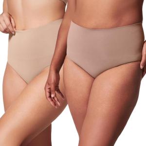 SPANX SPANXshape ExtraOrdinary Brief – Sculpting with Compression – Women’s Shapewear Underwear – Recycled Nylon Fabric Blend-Toasted Oatmeal-Cafe Au Lait-M