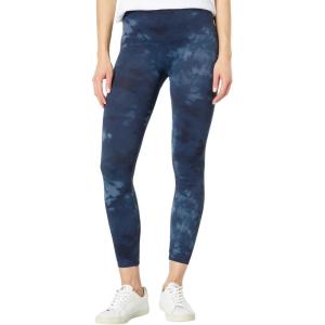 SPANX Seamless Leggings – Comfortable Athletic Wear – Core & Tummy Control for Shaping – Natural Waist Fit(Deep Blue Tie Dye)