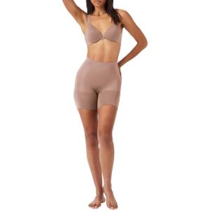 SPANX sculpt OnCore Mid-Thigh Short – Powerful Sculpting Body Shaper – Comfortable Shapewear for Women(Cafe Au Lait)