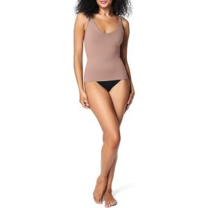 SPANXsculpt Seamless Power Tank – Tank Top Shapewear for Women – V Neck – Soft, Seamless Tank Top(Cafe Au Lait)
