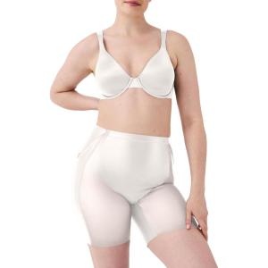 SPANXshape Booty-Lifting Mid-Thigh Short – Butt Lifting Shorts – Medium Compression – With Tummy Shaping(Linen)