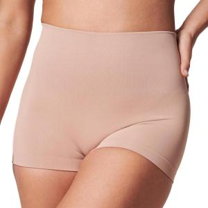 SPANXshape ExtraOrdinary Boyshort – Sculpting Compression – Women’s Shapewear Underwear – Recycled Nylon Fabric Blend(Toasted Oatmeal)