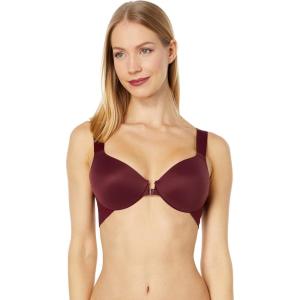 SPANXsmooth Bra-Llelujah! Lightly Lined Full Coverage – T-Shirt Bra – Front Closure – Hosiery Back – Smart Stretch Straps(Sangria)