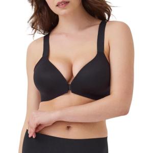 SPANXsmooth Bra-Llelujah! Lightly Lined Full Coverage – T-Shirt Bra – Front Closure – Hosiery Back – Smart Stretch Straps(Very Black)