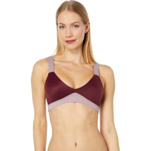 SPANXsmooth Bra-Llelujah! Unlined Bralette – Comfortable Support – Wire-Free Bra – Hosiery Back Smoothing – Dig-Free Straps(Sangria/Violet Umber)