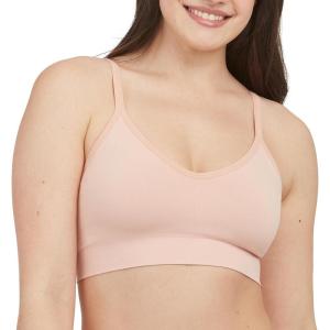 SPANXsmooth EcoCare Seamless Shaping Longline Bralette – Comfortable Everyday Bralette – Women’s Bra with No Underwire(Vintage Rose)