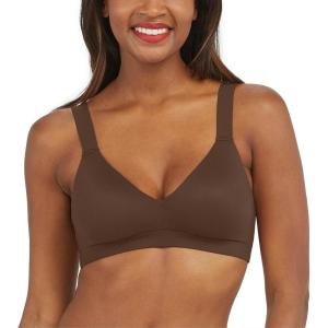 Spanx Smooth Bra-Llelujah! Lightly Lined Bralette – Wire-Free – Comfortable Support – Wireless Bra – Dig-Free Straps(Chestnut Brown)