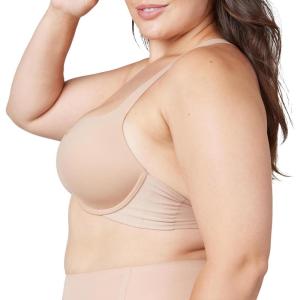 Spanx Smooth Bra-Llelujah! Lightly Lined Racerback Bra – Full Coverage Comfort and Front Closure – Everyday T-Shirt Bra(Naked 2.0)