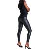 imageSPANX Assets Red Hot Leggings  Flattering amp Comfortable Tummy Control  Faux Leather Leggings  with Shaping WaistbandVery Black