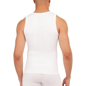 SPANX Men’s Ultra Sculpt Seamless Tank(Bright White)