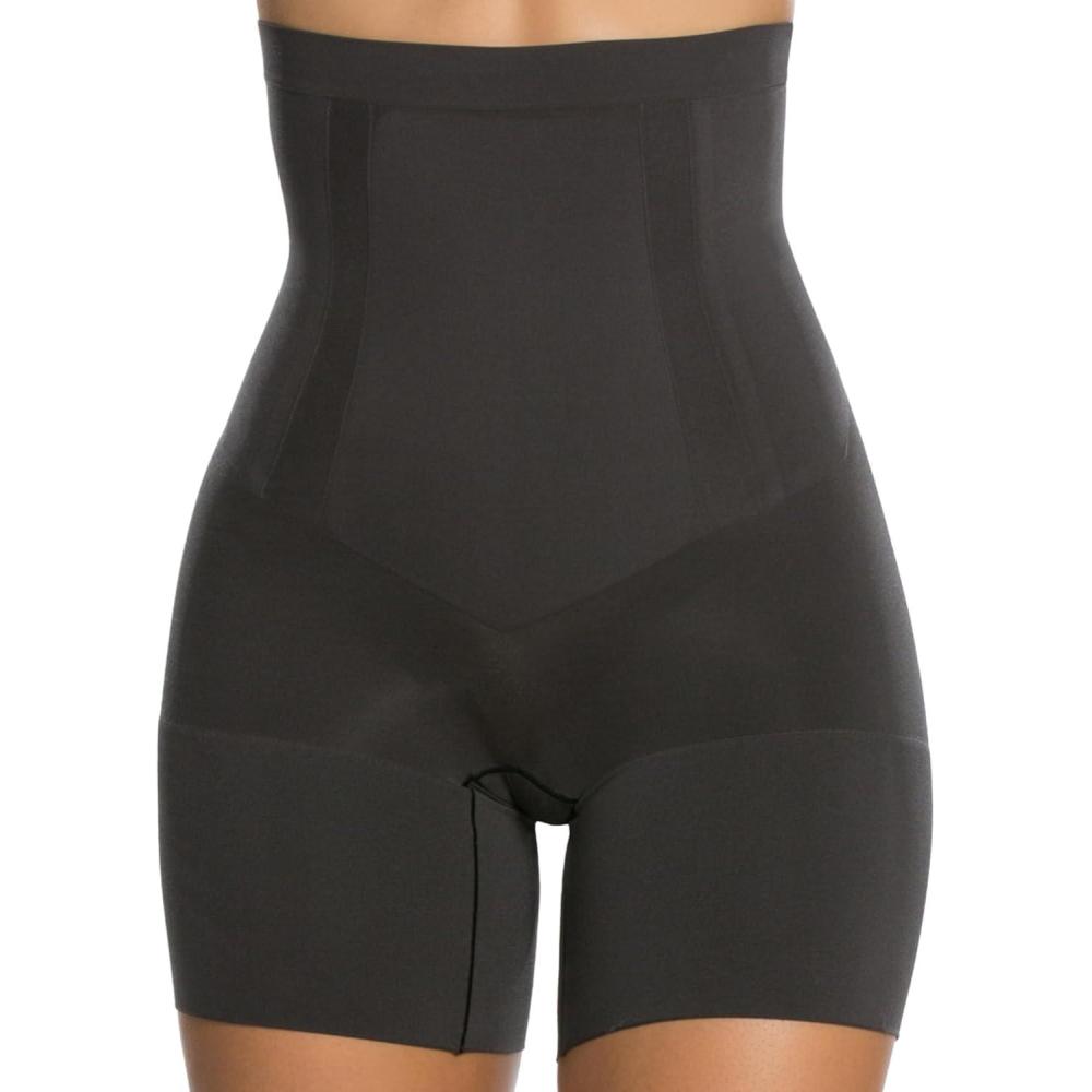 imageSPANX SPANXsculpt OnCore HighWaisted MidThigh Short  Powerful Sculpting Shapwear for Women  Level 4 CompressionVery Black