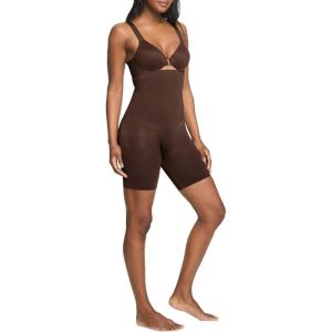ASSETS by SPANX High-Waist Mid-Thigh Short – Seamless Shapewear – Ultra-Firm Compression, Breathable, Thigh & Tummy Control(Chestnut Brown)